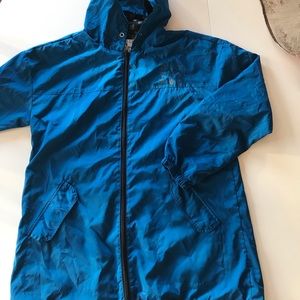Reversible DUTCH BROS Rain Jacket Blue/Tulip